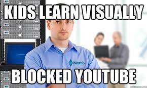 Learn visually...but not on YouTube