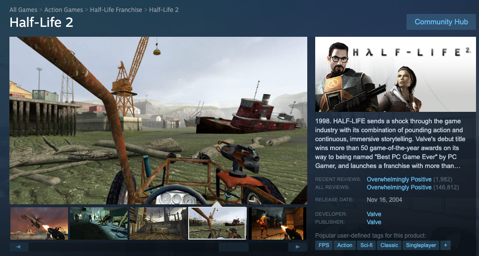 Screenshot of Half-Life 2